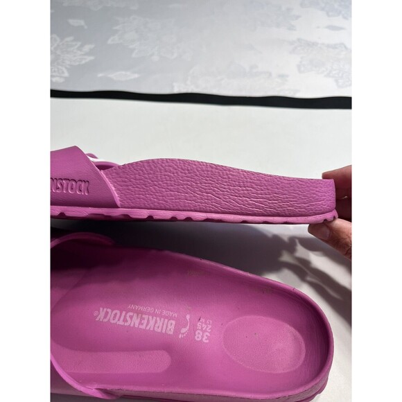 BIRKENSTOCK Madrid Sandals Pink Purple Eva Flat Slides Buckle Comfort Sz 38 / 7 - Picture 10 of 14